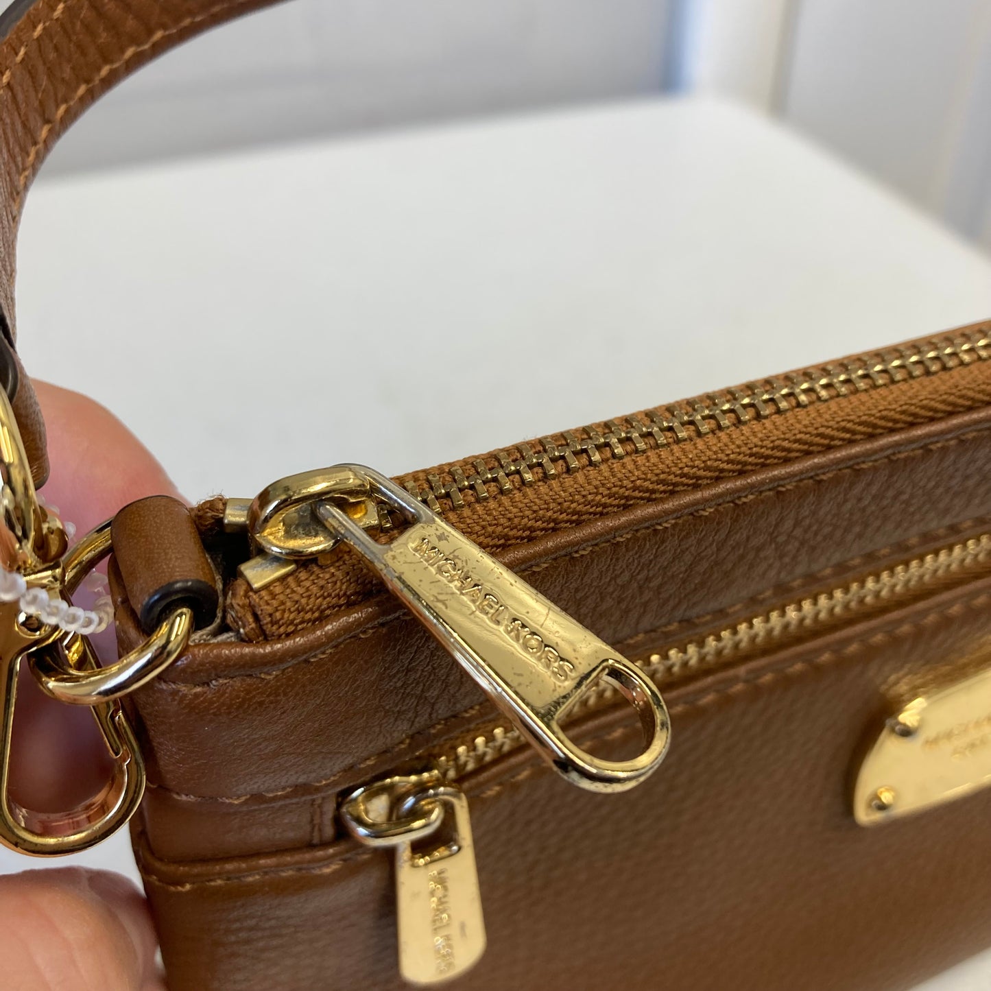 Wristlet Designer By Michael Kors In Brown, Size:Medium