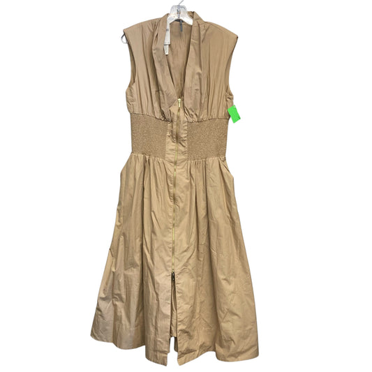 Dress Casual Maxi By Anthropologie In Tan, Size:L