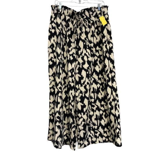 Pants Lounge By Shein In Black & Cream, Size:18