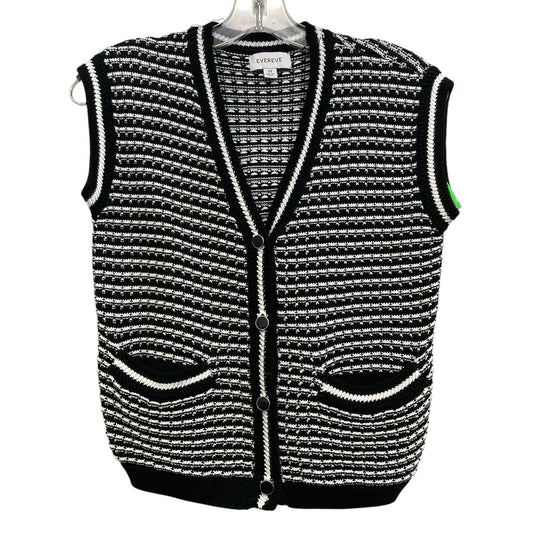 Vest Sweater By Evereve In Black & White, Size:Xs