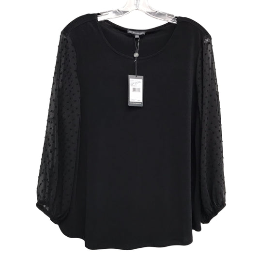 Top Ls By Adrianna Papell In Black, Size:Xl