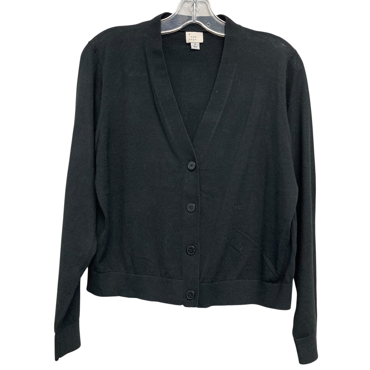Sweater Cardigan By A New Day In Black, Size:S