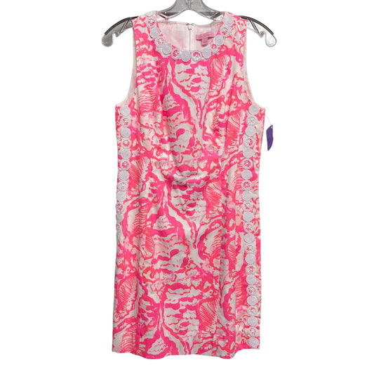 Dress Designer By Lilly Pulitzer In Pink & White, Size:Xs
