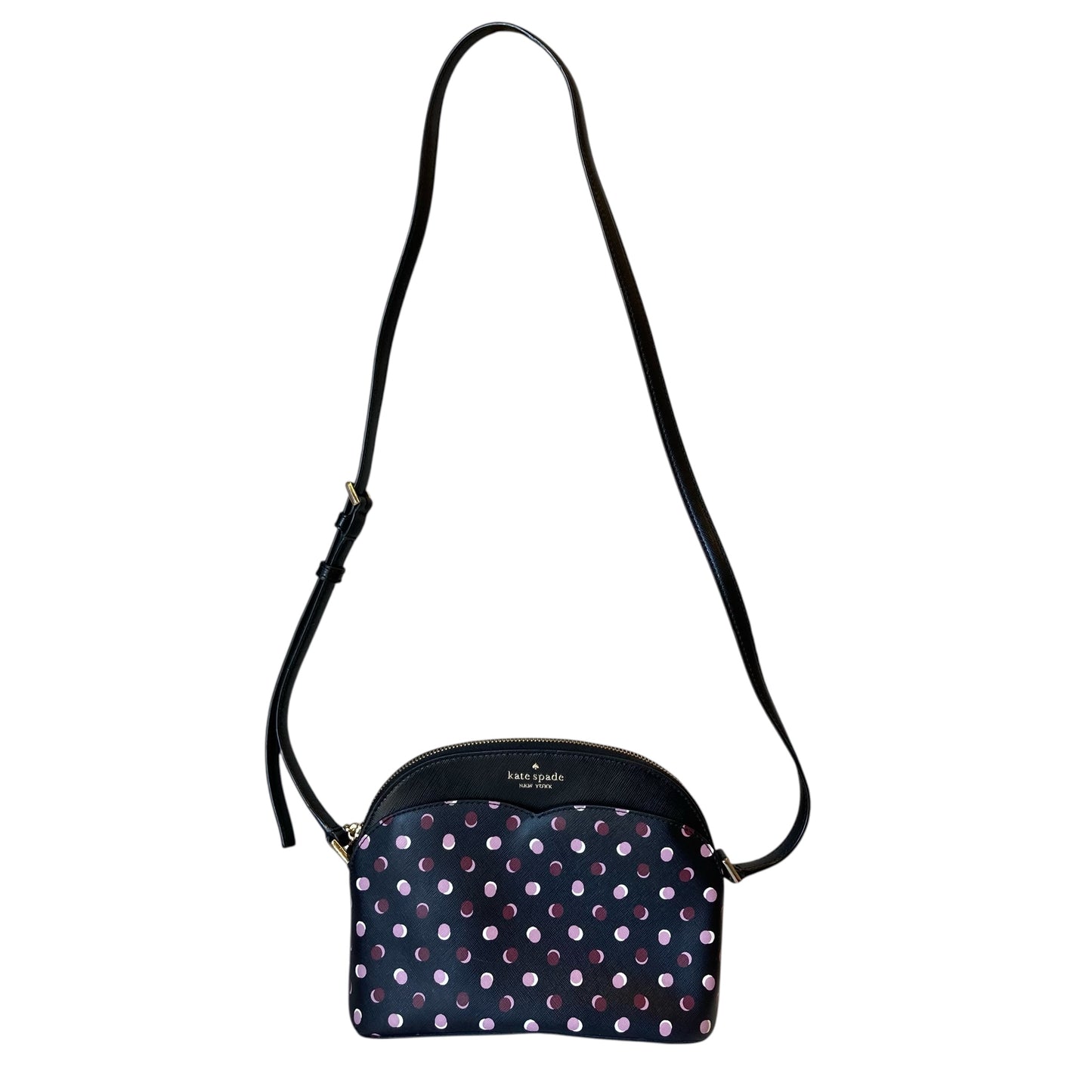 Crossbody Designer By Kate Spade In Black & Pink, Size:Small