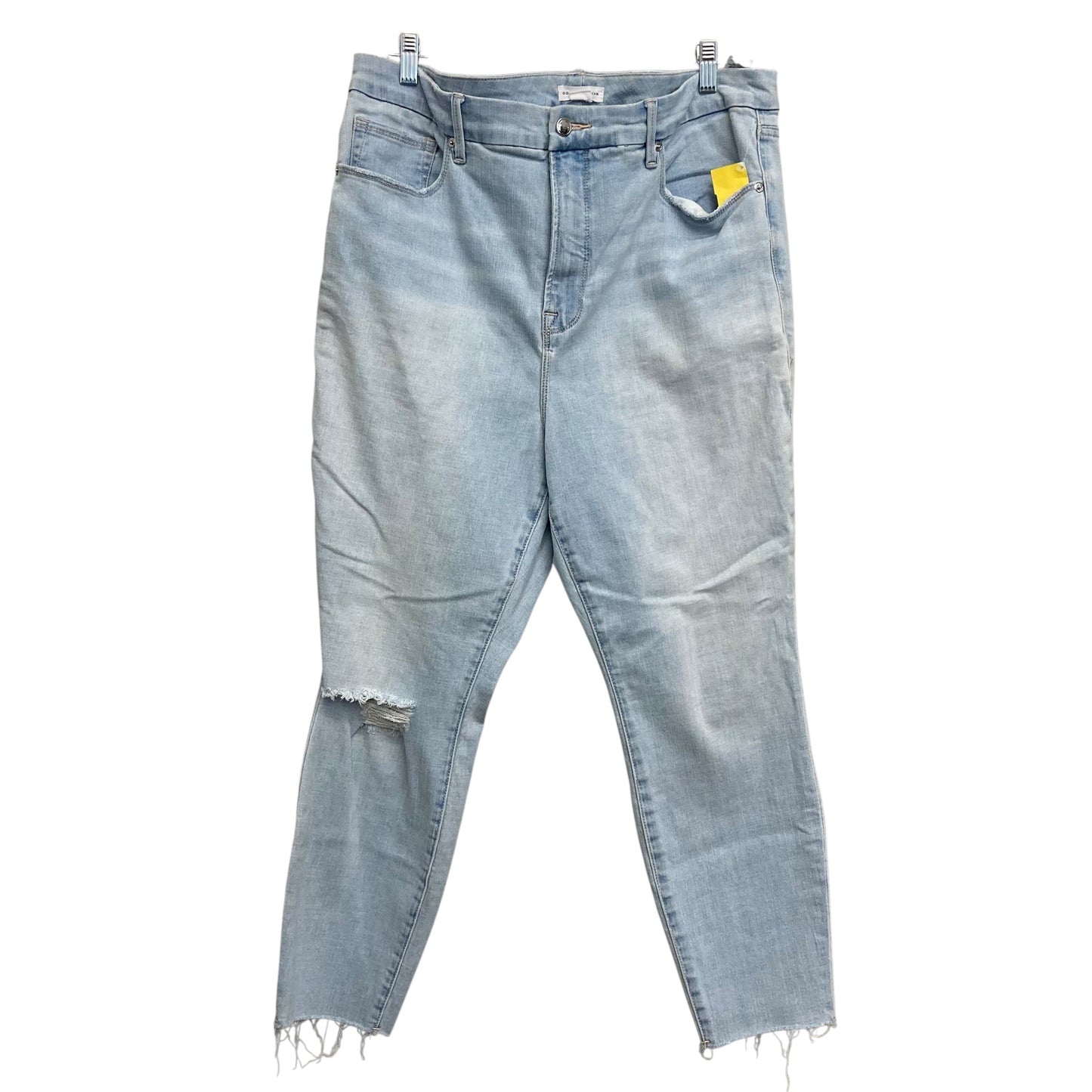 Jeans Skinny By Good American In Blue Denim, Size:18