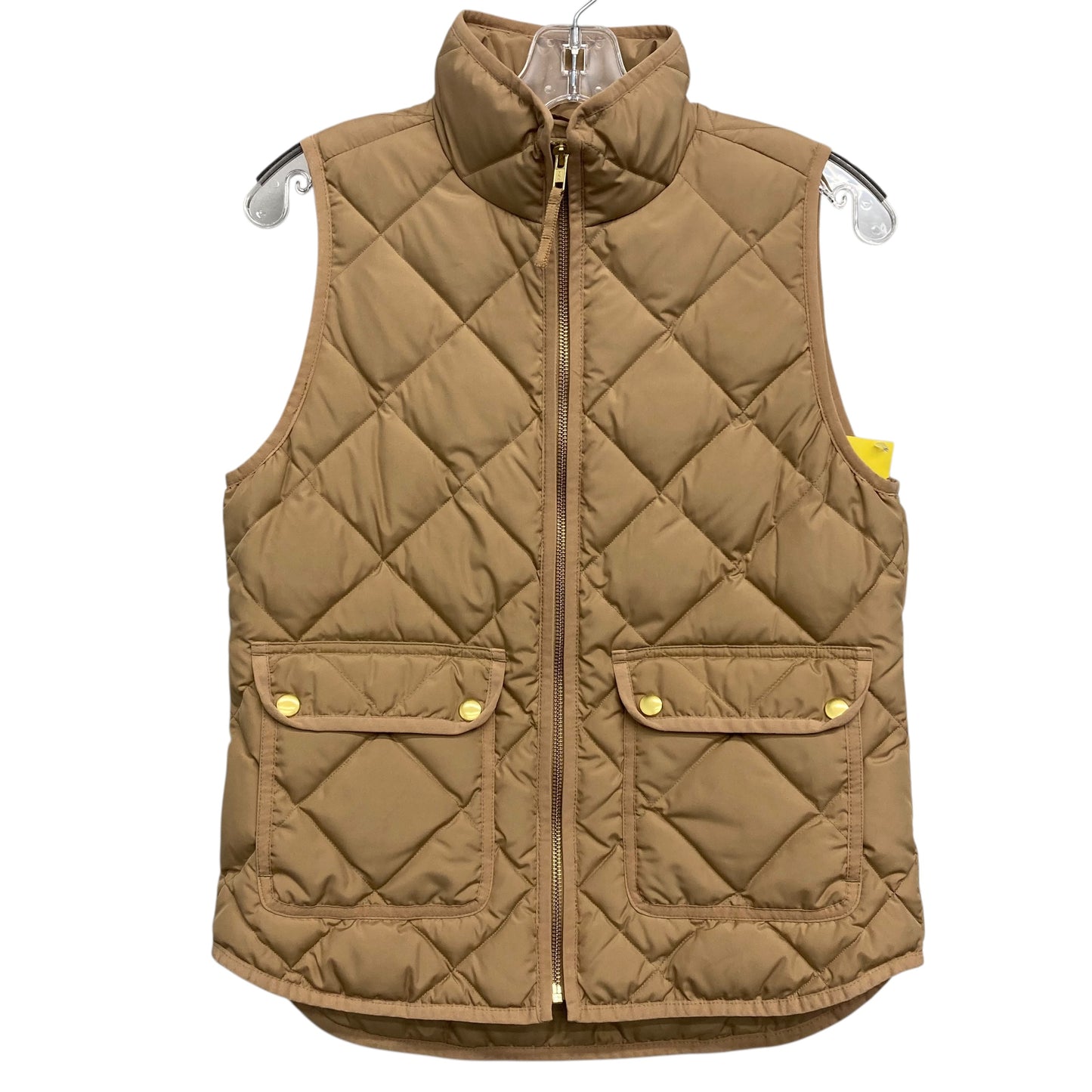 Vest Puffer & Quilted By J. Crew In Brown, Size:Xs
