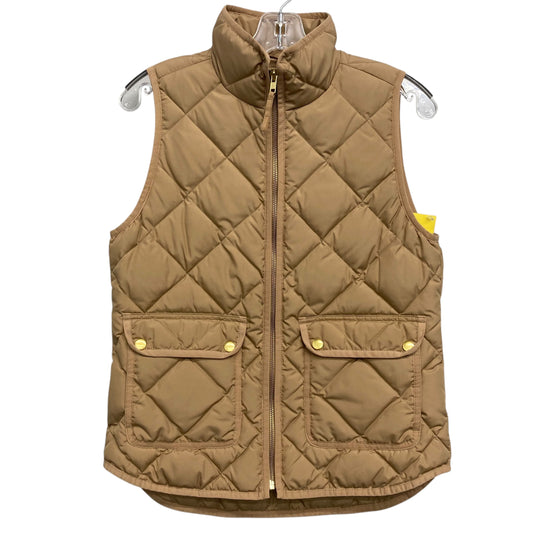 Vest Puffer & Quilted By J. Crew In Brown, Size:Xs
