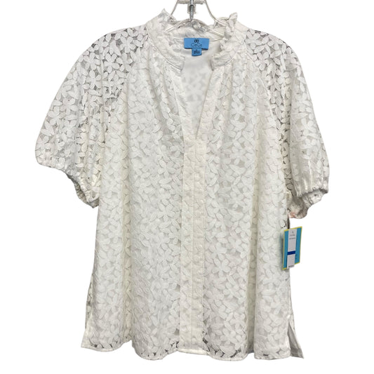 Top Ss By Cece In White, Size:Xl