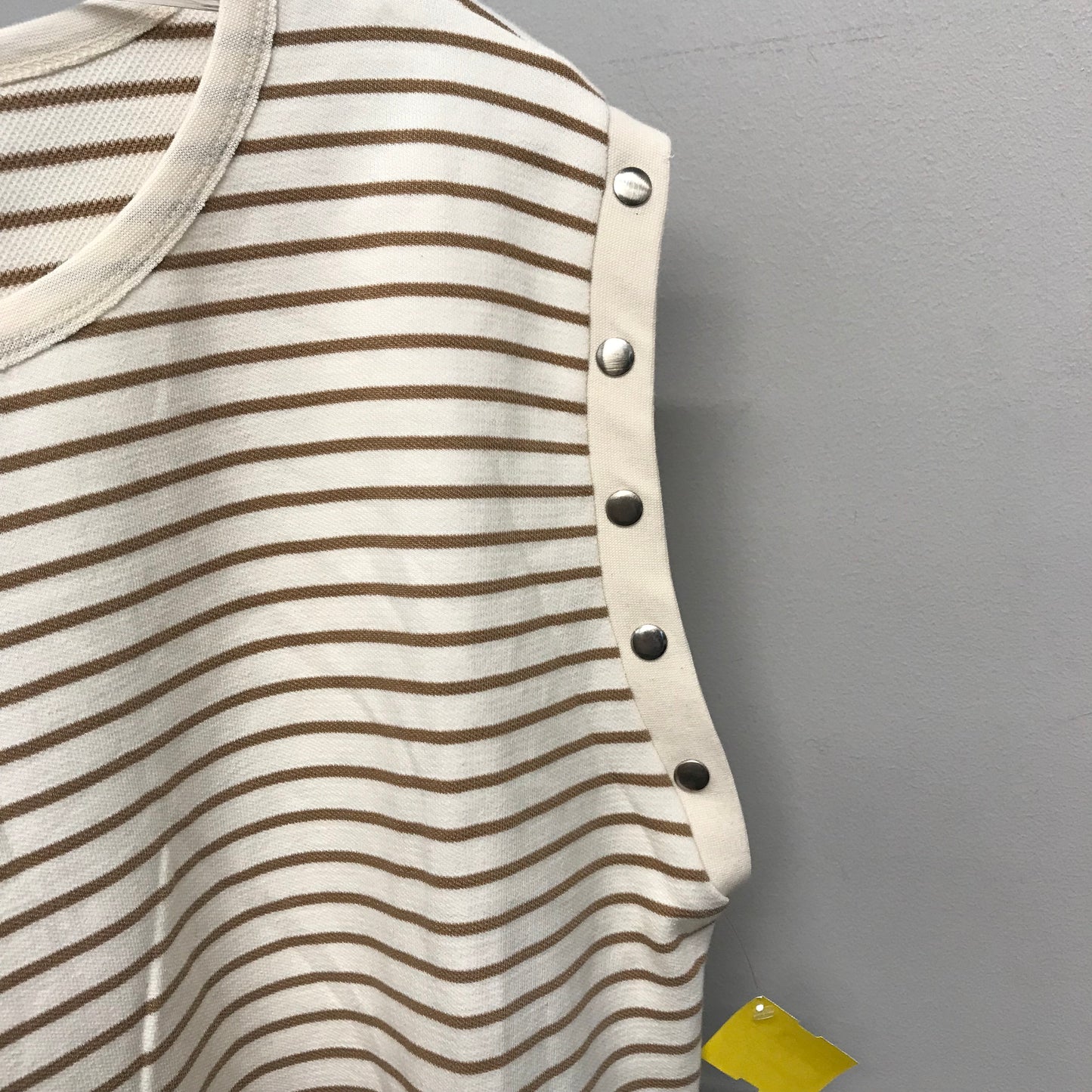 Top Ls By Maeve In Striped Pattern, Size:M