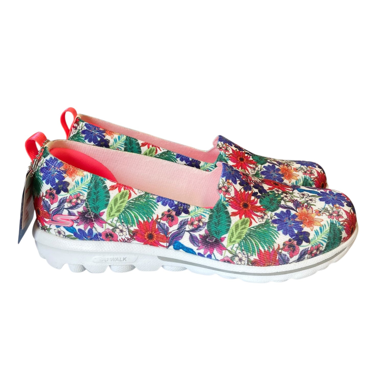 Shoes Flats By Skechers In Floral Print, Size:6.5