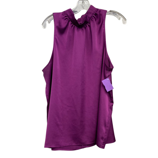 Top Sleeveless By Ann Taylor In Purple, Size:Xl
