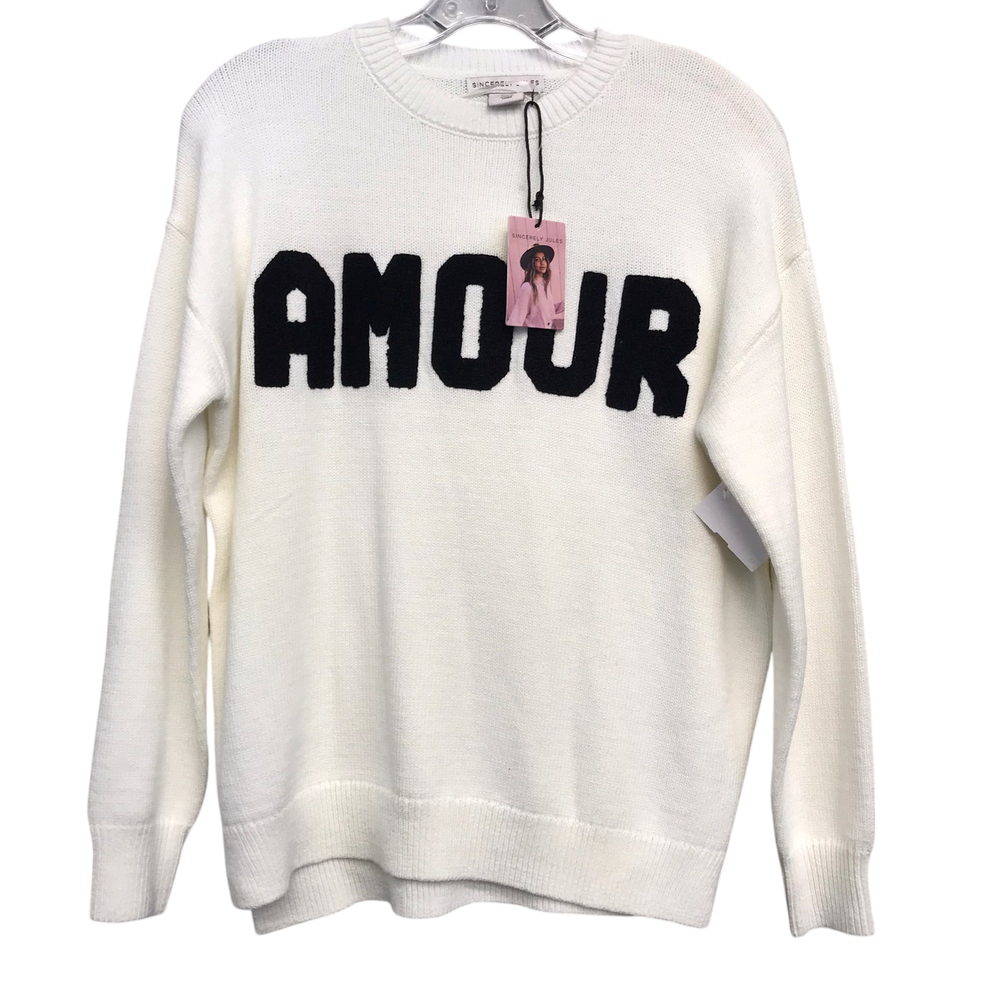 Sweater By Sincerely Jules In White, Size:Xs