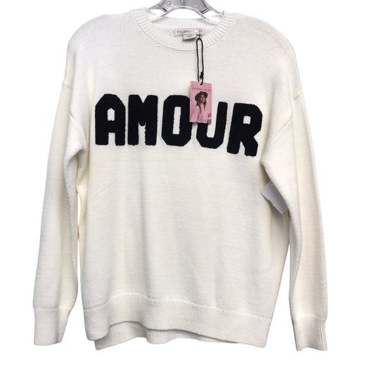 Sweater By Sincerely Jules In White, Size:Xs