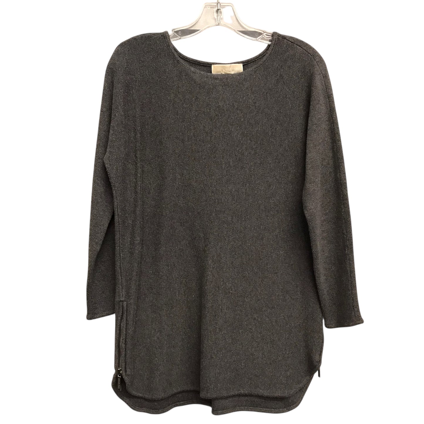 Sweater Designer By Michael Kors In Grey, Size:M