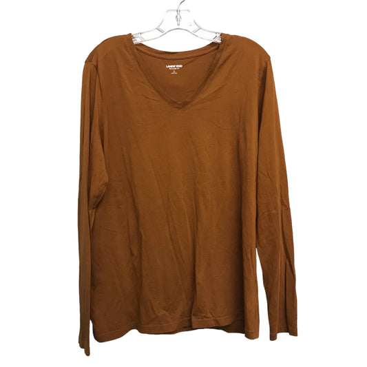 Top Ls By Lands End In Brown, Size:L