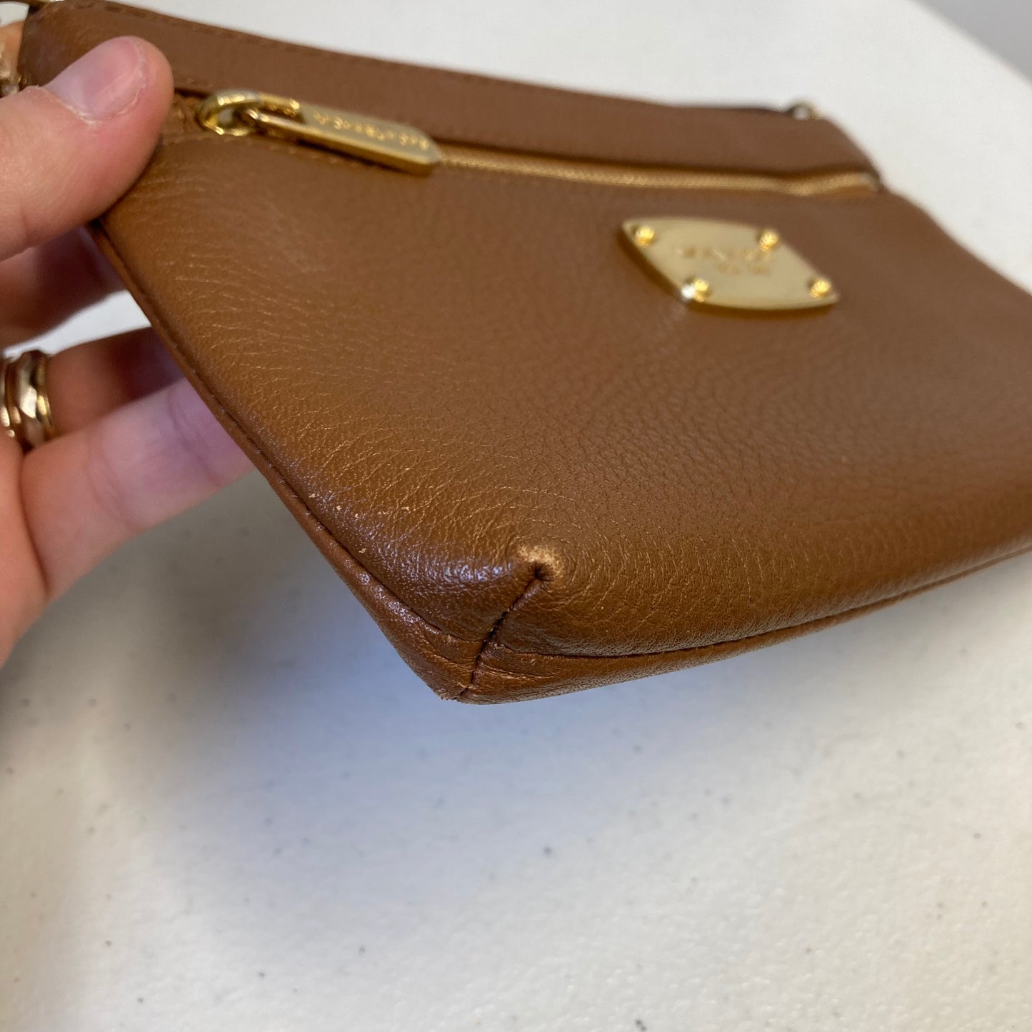 Wristlet Designer By Michael Kors In Brown, Size:Medium