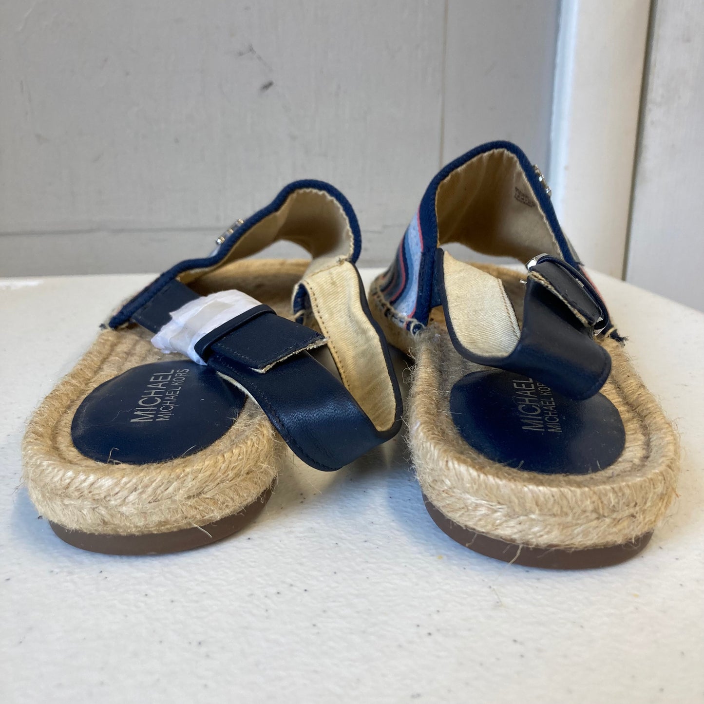 Sandals Flats By Michael By Michael Kors In Striped Pattern, Size:8