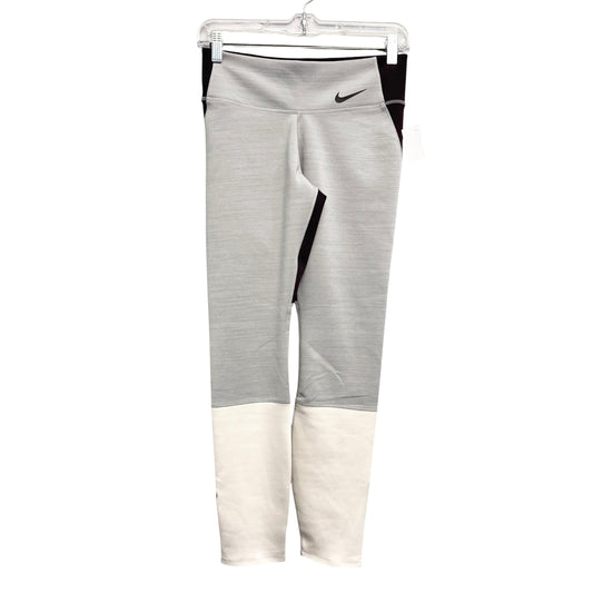 Athletic Leggings By Nike Apparel In Grey & Purple, Size:M