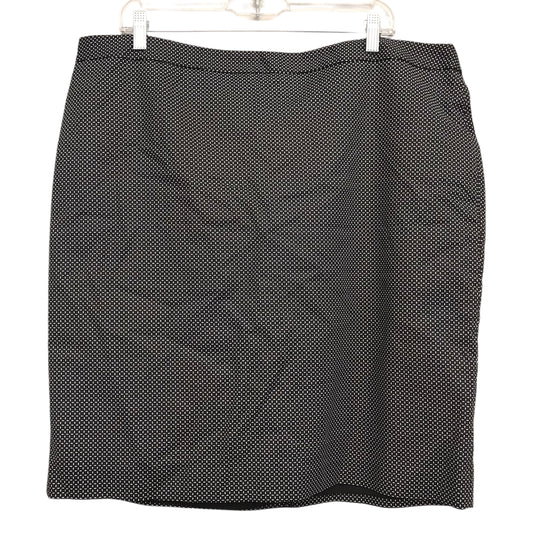 Skirt Mini & Short By Liz Claiborne In Black & White, Size:18
