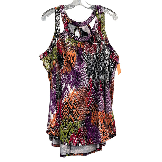 Top Sleeveless By Ashley Stewart In Multi, Size:2X