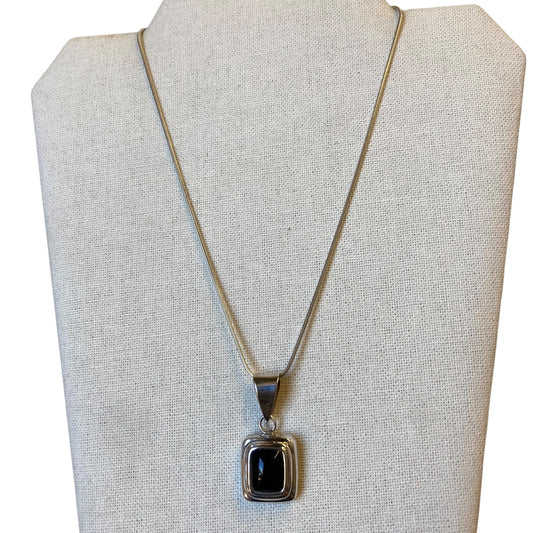 Necklace Charm By Silpada In Black & Silver