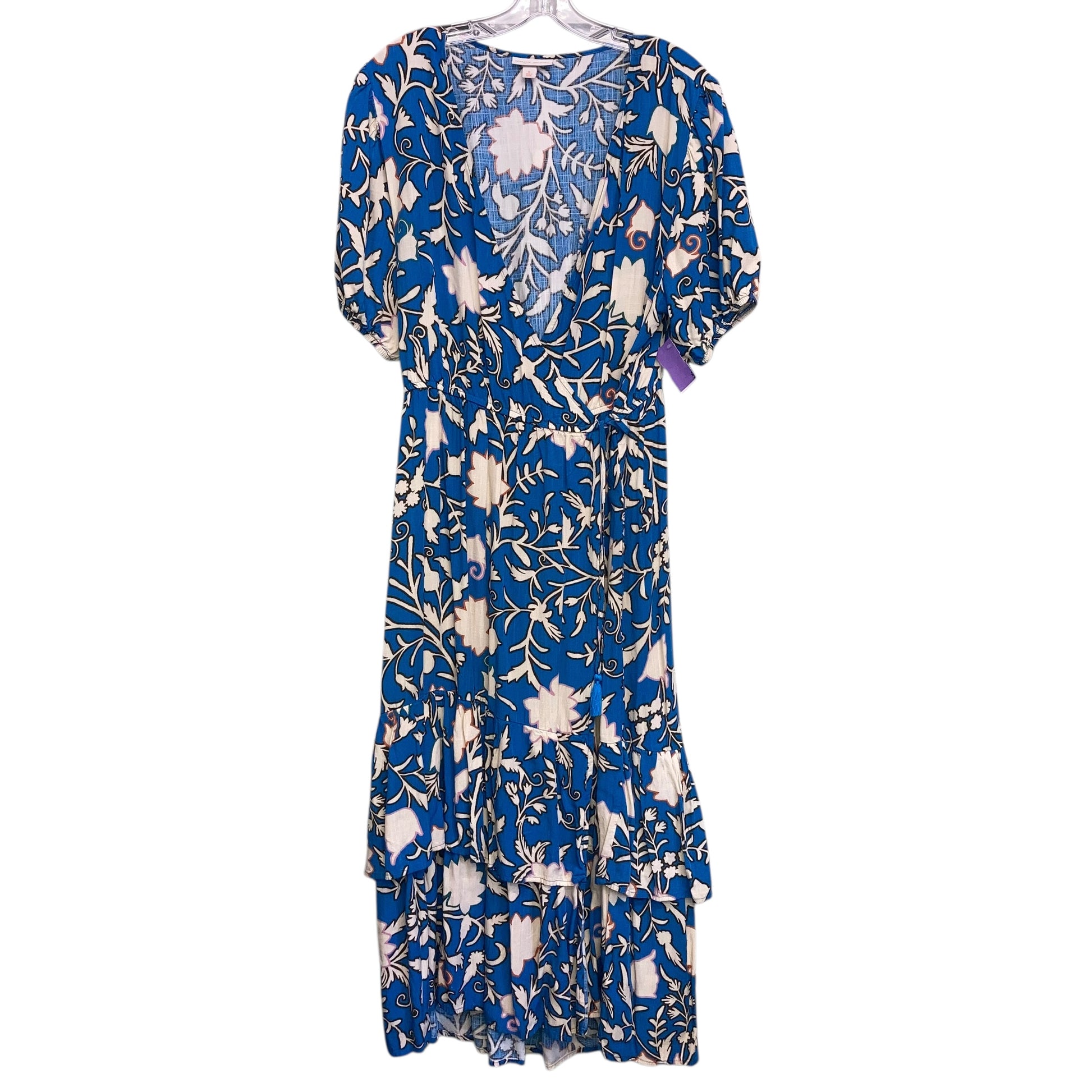 Dress Casual Maxi By Knox Rose In Blue & Cream, Size:Xl Clothes Mentor North Olmsted Dress Casual Maxi By Knox Rose In Blue & Cream, Size:Xl Clothes Mentor North Olmsted