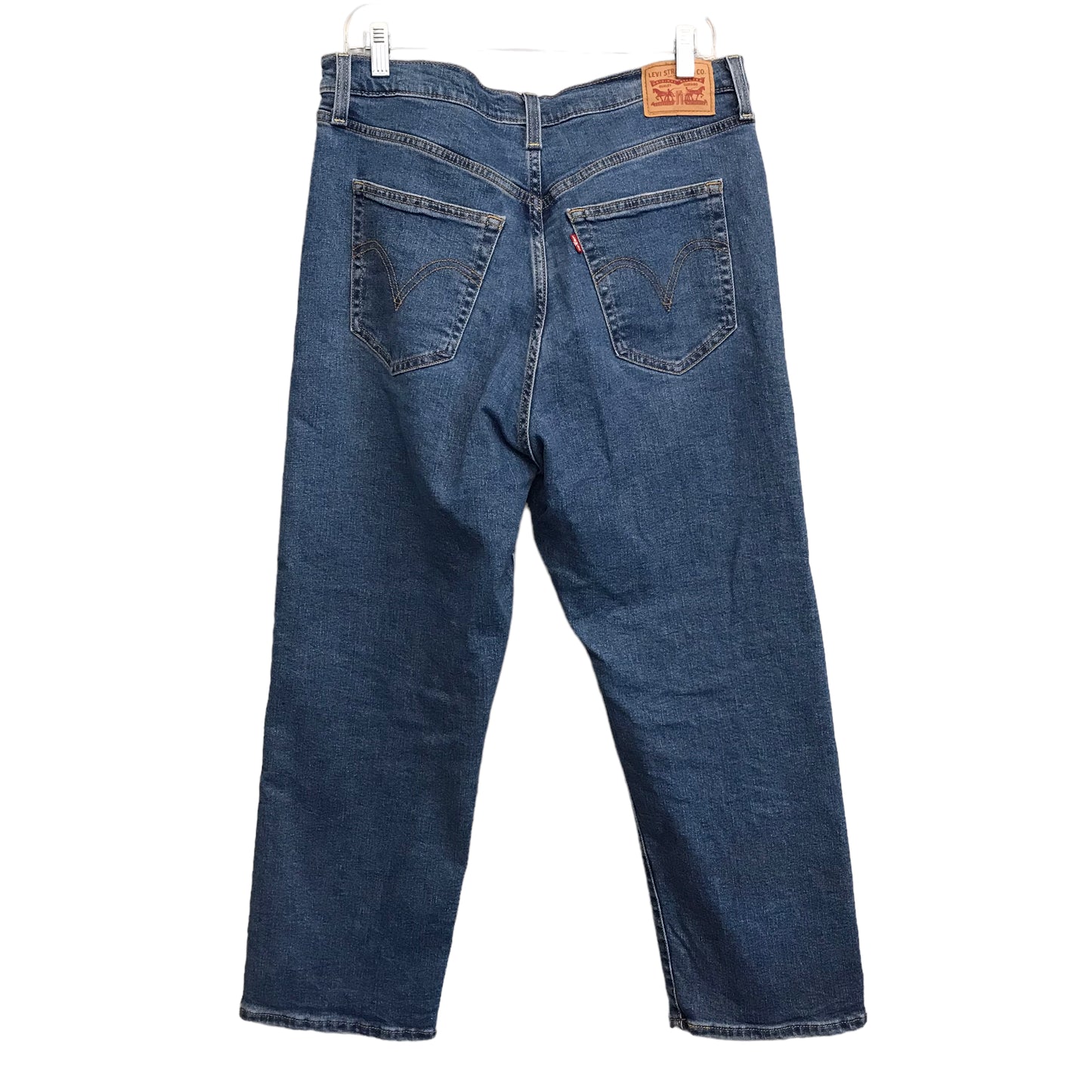 BLUE DENIM JEANS STRAIGHT by LEVIS Size:14