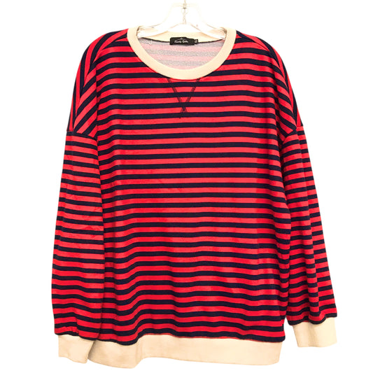 Top Ls By Trendy Queen In Striped Pattern, Size:Xl