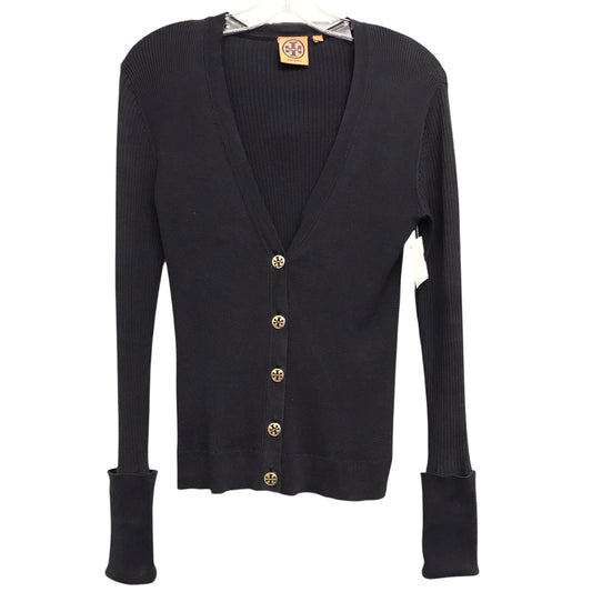 Sweater Cardigan Designer By Tory Burch In Navy, Size:S