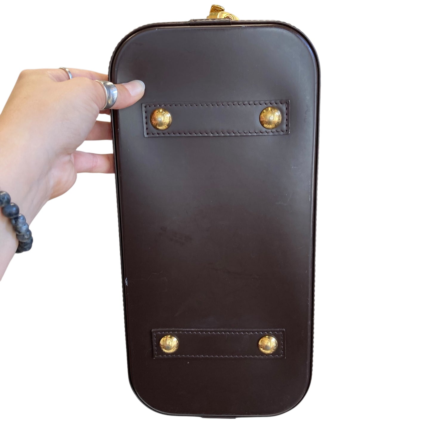 Handbag Luxury Designer By Louis Vuitton In Brown, Size:Medium