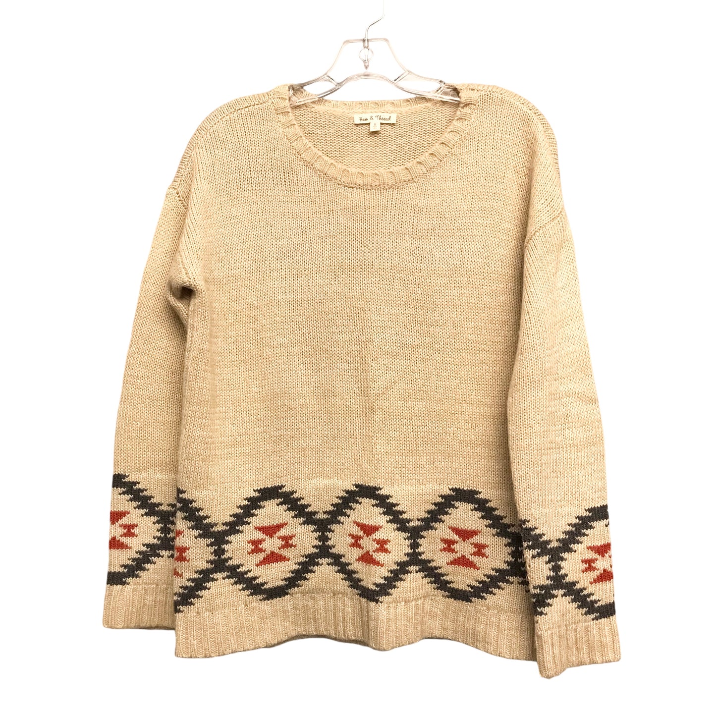 Sweater By Hem & Thread In Tan, Size:S