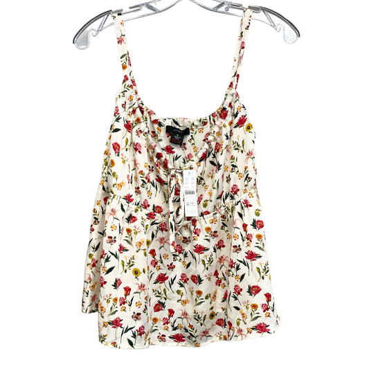 Top Sleeveless By J. Crew In Floral Print, Size:M