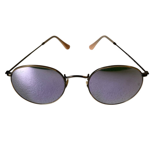 Sunglasses Designer By Ray Ban In Gold