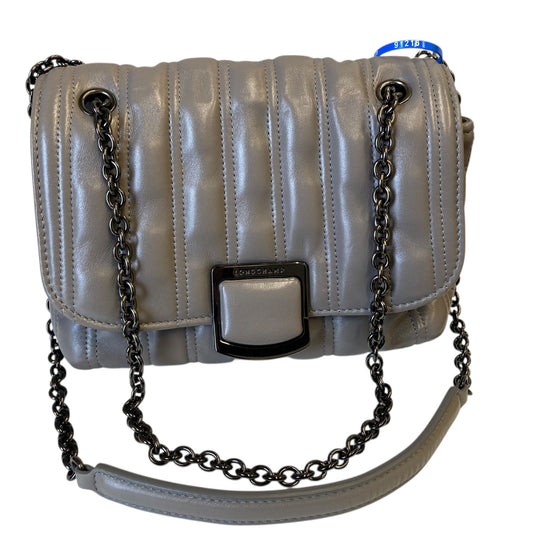 Handbag Designer By Longchamp In Grey, Size:Small