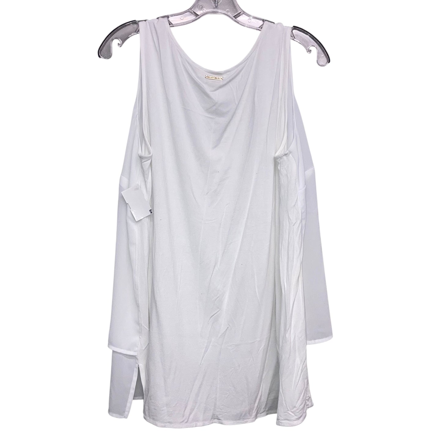 Top Sleeveless Designer By Michael Kors Collection In White, Size:1X
