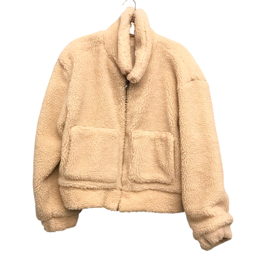 TAN JACKET FAUX FUR & SHERPA by THREAD AND SUPPLY Size:M