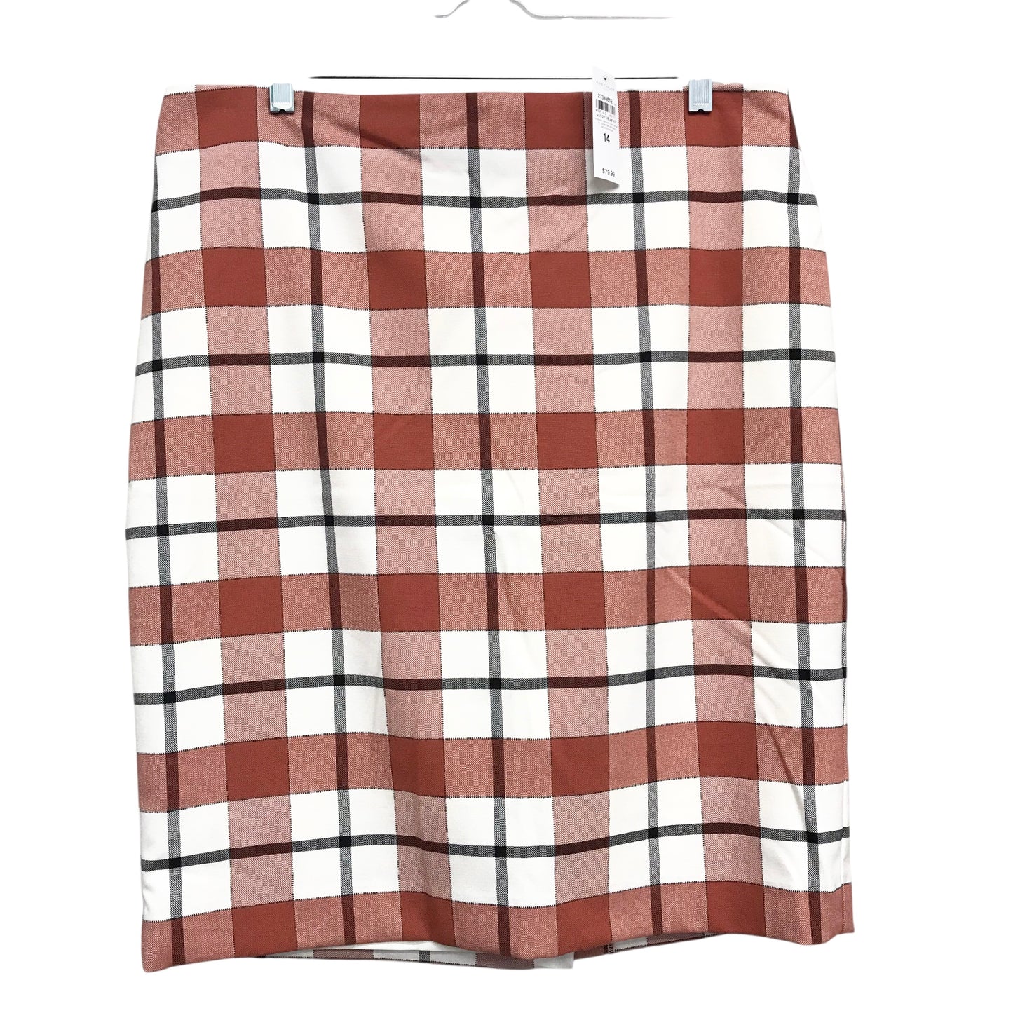 Skirt Midi By Ann Taylor In Plaid Pattern, Size:14