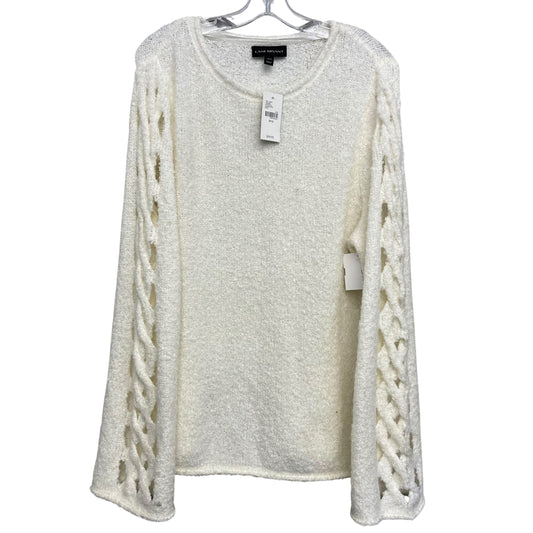 Sweater By Lane Bryant In White, Size:M