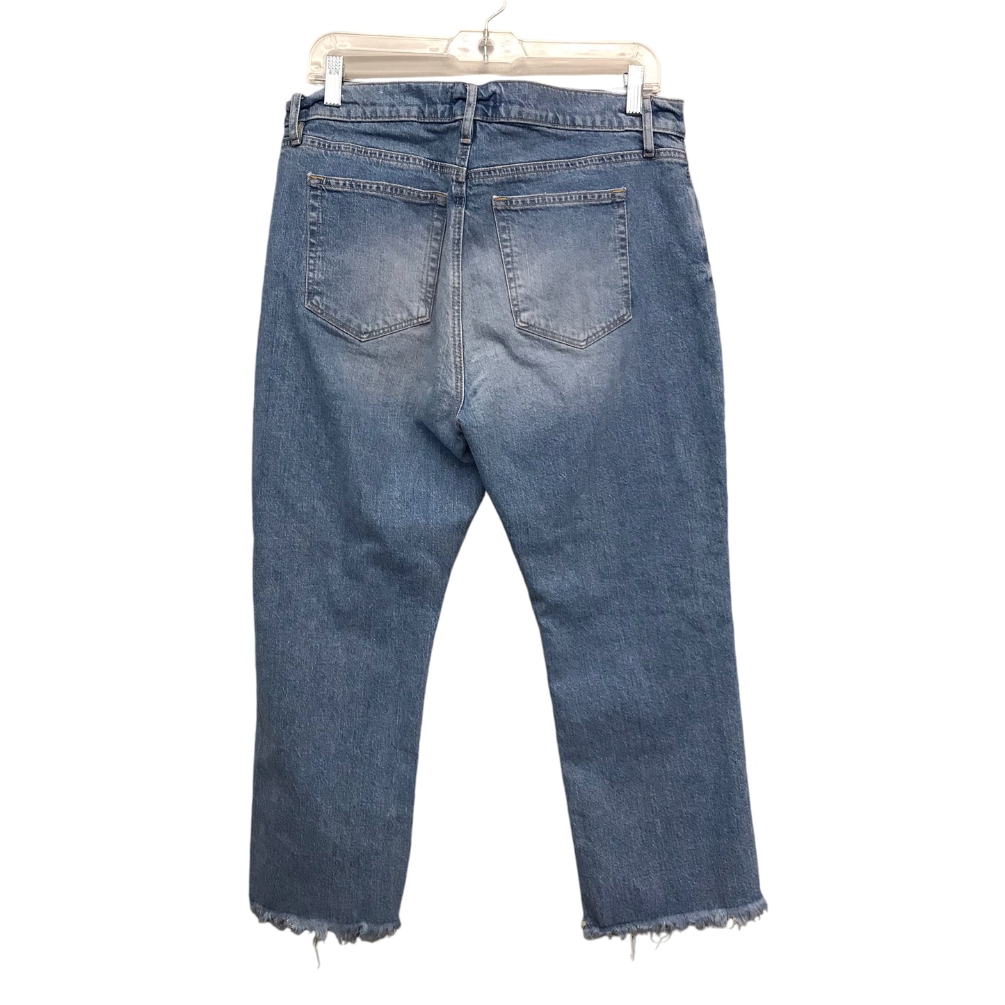 Jeans Straight By Loft In Blue Denim, Size:12