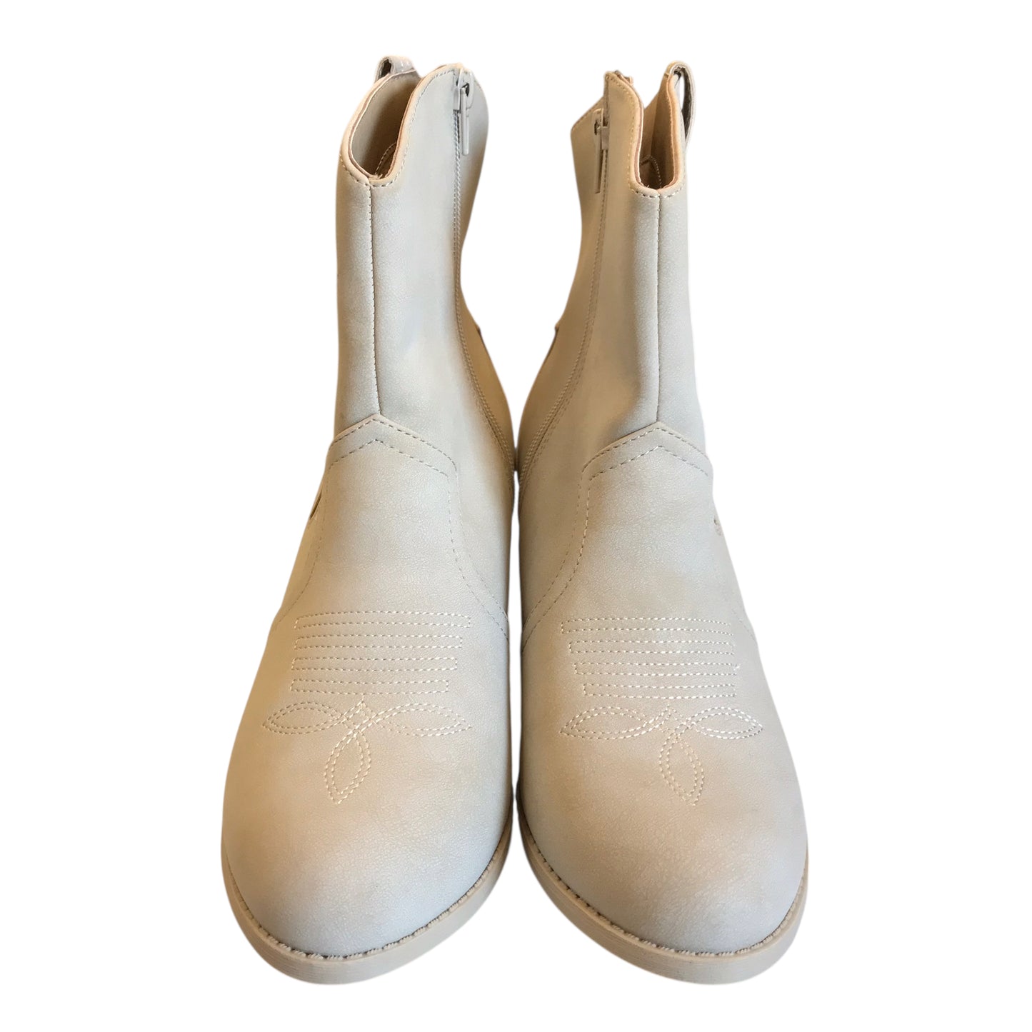 Boots Western By Pop In Cream, Size:9