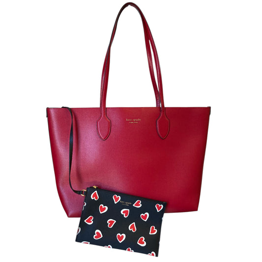 Tote Designer By Kate Spade In Red, Size:Large