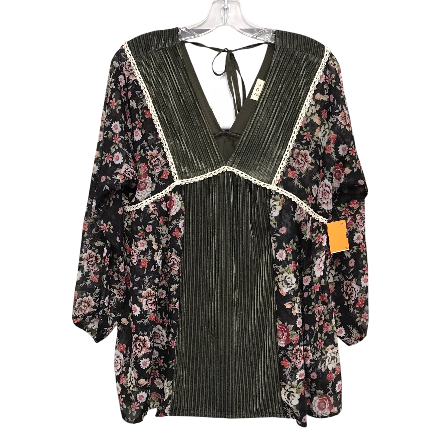 Top Ls By Pol In Floral Print, Size:S