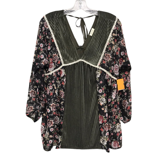 Top Ls By Pol In Floral Print, Size:S