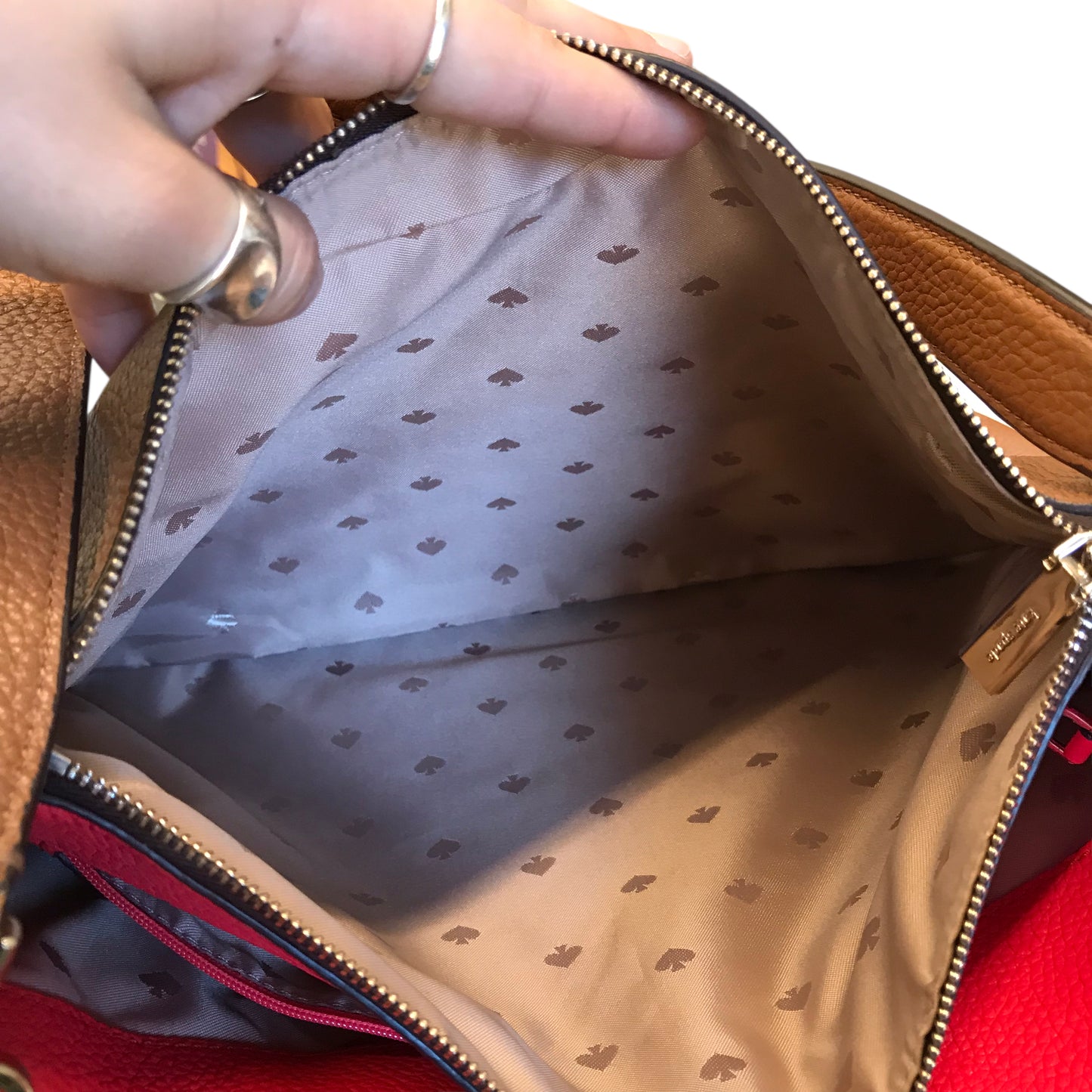 Handbag Designer By Kate Spade In Brown, Size:Large