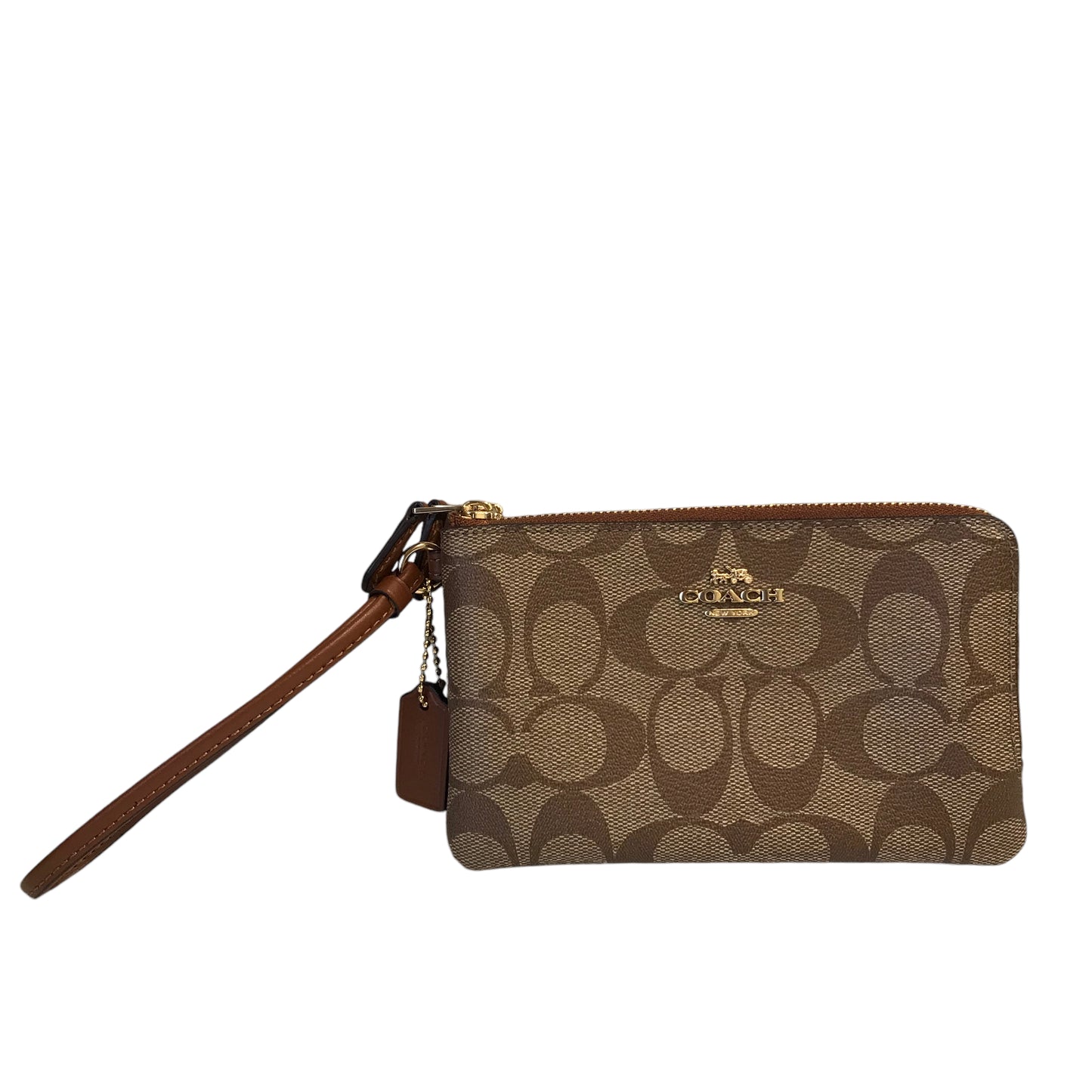 Wristlet Designer By Coach In Brown, Size:Small