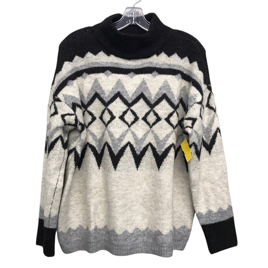Sweater By Maurices In Black & Grey, Size:L