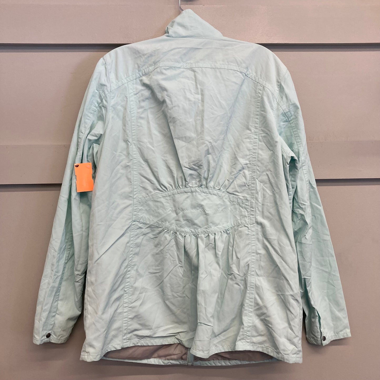Jacket Windbreaker By Eddie Bauer In Green, Size:L