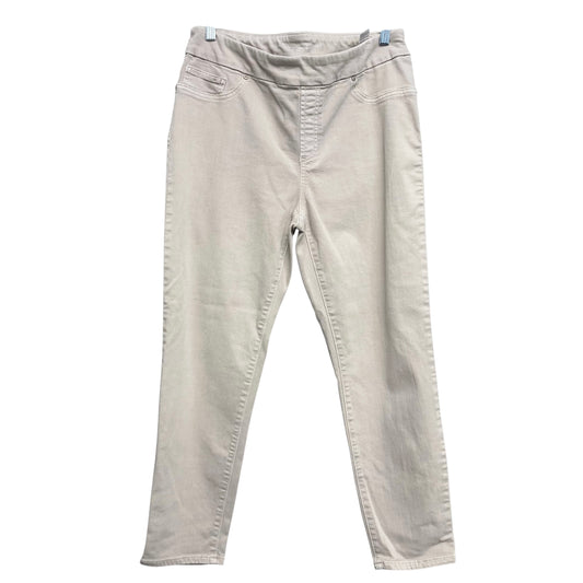 Jeans Jeggings By Chicos In Ivory, Size:12L