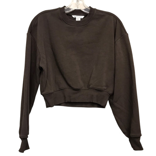 Sweatshirt Crewneck By Athleta In Brown, Size:Xxs