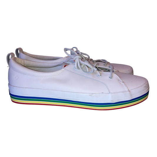 Shoes Flats By Sperry In White, Size:12